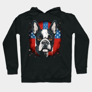 Patriotic Boston Terrier Hoodie